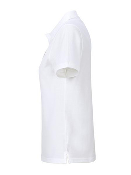 Damen Basic Poloshirt aus Bio Baumwolle ~ wei L