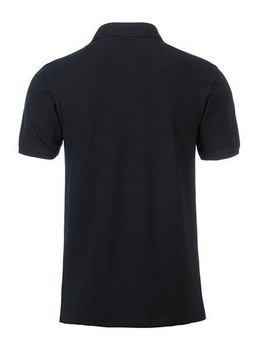 Herren Basic Poloshirt aus Bio Baumwolle ~ schwarz S