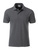 Herren Basic Poloshirt aus Bio Baumwolle ~ schwarz-heather XL