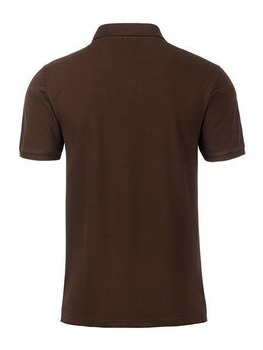 Herren Basic Poloshirt aus Bio Baumwolle ~ braun XL