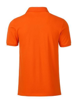 Herren Basic Poloshirt aus Bio Baumwolle ~ dunkelorange XXL