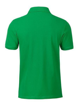 Herren Basic Poloshirt aus Bio Baumwolle ~ fern-grn S