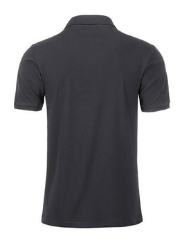 Herren Basic Poloshirt aus Bio Baumwolle ~ graphite L