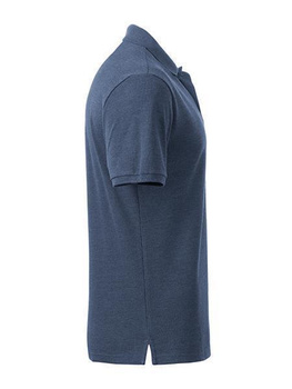 Herren Basic Poloshirt aus Bio Baumwolle ~ hell-denim-melange S