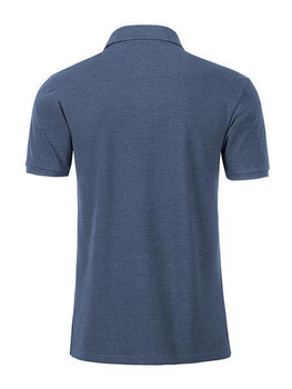 Herren Basic Poloshirt aus Bio Baumwolle ~ hell-denim-melange XL