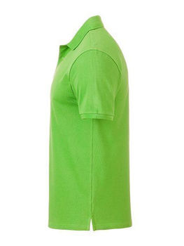 Herren Basic Poloshirt aus Bio Baumwolle ~ lime-grn L