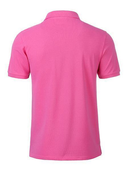 Herren Basic Poloshirt aus Bio Baumwolle ~ pink XL