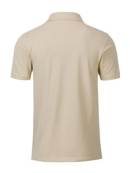 Herren Basic Poloshirt aus Bio Baumwolle ~ steingrau L
