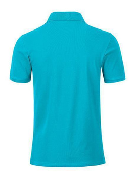 Herren Basic Poloshirt aus Bio Baumwolle ~ trkis XXL