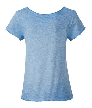 Damen Vintage Shirt aus Bio-Baumwolle ~ horizon-blau XS