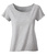 Damen Vintage Shirt aus Bio-Baumwolle ~ hell-grau L