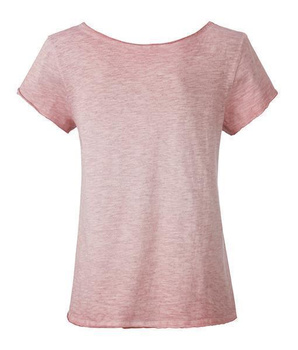 Damen Vintage Shirt aus Bio-Baumwolle ~ soft-pink XS