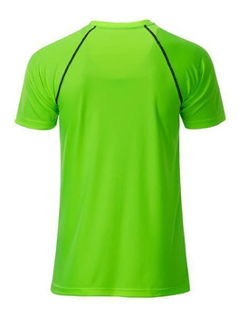 Herren Funktions-Sport T-Shirt ~ bright-grn/schwarz M