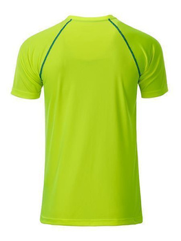 Herren Funktions-Sport T-Shirt ~ bright-gelb/bright-blau L