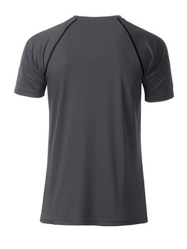 Herren Funktions-Sport T-Shirt ~ titan/schwarz S