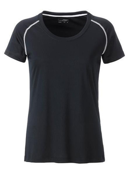 Damen Funktions-Sport T-Shirt ~ schwarz/wei S