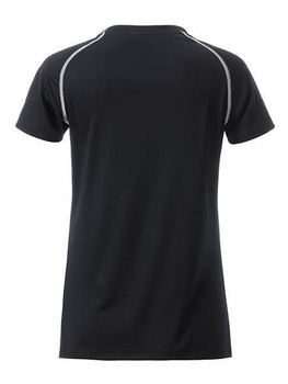 Damen Funktions-Sport T-Shirt ~ schwarz/wei S