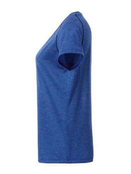 Damen Funktions-Sport T-Shirt ~ blau-melange/navy XL