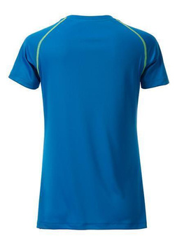 Damen Funktions-Sport T-Shirt ~ bright-blau/bright-gelb XL
