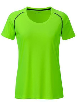 Damen Funktions-Sport T-Shirt ~ bright-grn/schwarz XS