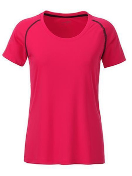 Damen Funktions-Sport T-Shirt ~ bright-pink/titan M