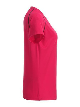 Damen Funktions-Sport T-Shirt ~ bright-pink/titan M