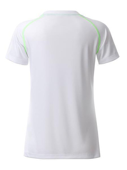Damen Funktions-Sport T-Shirt ~ wei/bright-grn XS