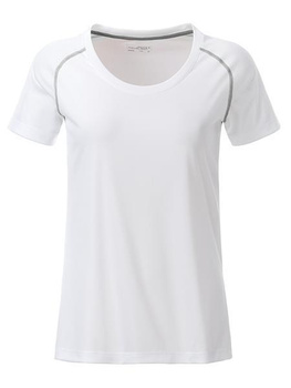 Damen Funktions-Sport T-Shirt ~ wei/silver XXL