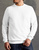 Herren Sweater 80/20 ~ Weiß 3XL