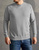 Herren Sweater 80/20 ~ Stahlgrau XL