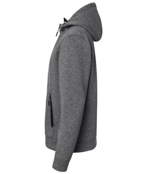 Herren Kapuzen Hooded Jacket ~ dark-melange XL