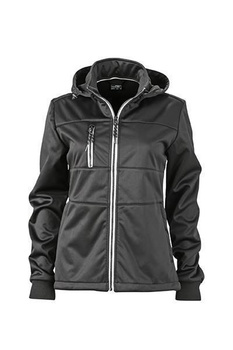 Damen Maritime Softshell Jacke ~ schwarz/schwarz/wei XL