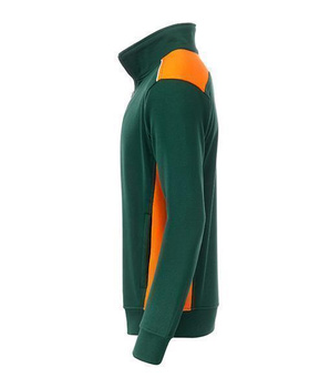 Herren Atbeits- Sweatjacket-Level 2 ~ dunkelgrn/orange 4XL