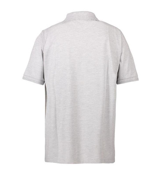 PRO Wear Poloshirt|Druckknpfe ~ Grau meliert 3XL