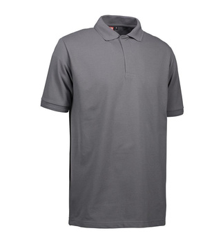 PRO Wear Poloshirt|Druckknpfe ~ Silber grau 4XL
