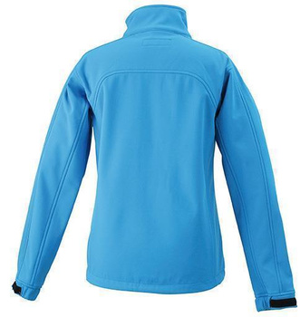 Trendige Damen Jacke aus Softshell ~ wasserblau XL