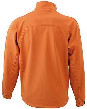 Trendige Herren Jacke aus Softshell ~ pop-orange S