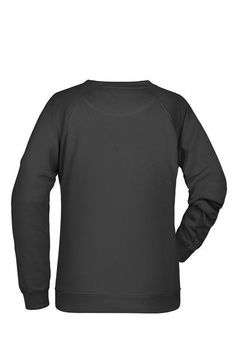 Damen Sweatshirt aus Bio-Baumwolle ~ schwarz XL