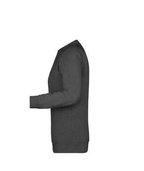 Damen Sweatshirt aus Bio-Baumwolle ~ schwarz-heather XS