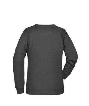 Damen Sweatshirt aus Bio-Baumwolle ~ schwarz-heather S