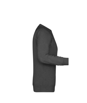 Damen Sweatshirt aus Bio-Baumwolle ~ schwarz-heather L