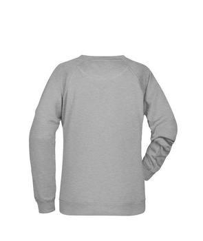 Damen Sweatshirt aus Bio-Baumwolle ~ grau-heather S