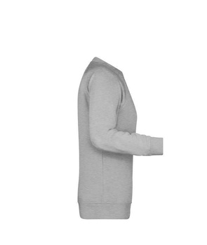 Damen Sweatshirt aus Bio-Baumwolle ~ grau-heather L