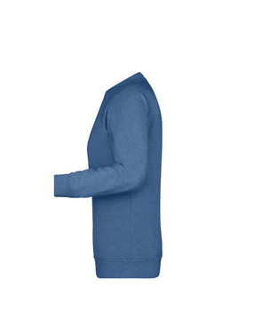 Damen Sweatshirt aus Bio-Baumwolle ~ light-denim-melange XS