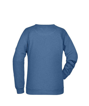 Damen Sweatshirt aus Bio-Baumwolle ~ light-denim-melange XS