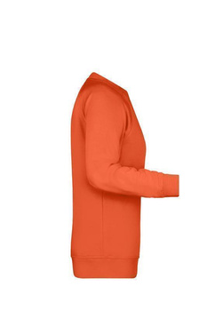 Damen Sweatshirt aus Bio-Baumwolle ~ orange XS