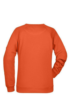 Damen Sweatshirt aus Bio-Baumwolle ~ orange XS