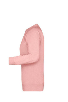 Damen Sweatshirt aus Bio-Baumwolle ~ rose-melange S