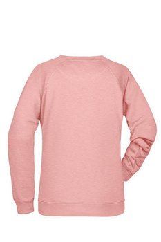 Damen Sweatshirt aus Bio-Baumwolle ~ rose-melange 3XL