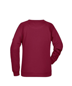 Damen Sweatshirt aus Bio-Baumwolle ~ weinrot XL